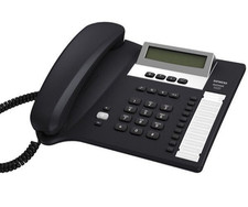 Telefono fisso nero a tasti Siemens Euroset 5020 antracite chiamata diretta