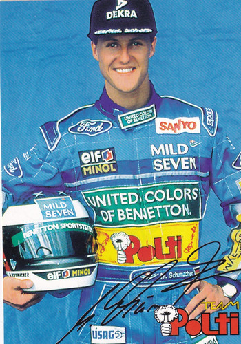 Autografo michael schumacher - michael,