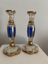 Coppia Candelieri Boemia Moser