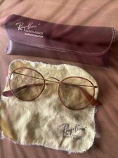 Ray-Ban Bausch Lomb Marrone Fotocromatico Rotondo, Pelli Aviator