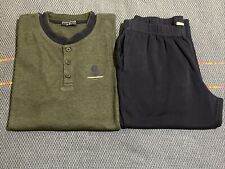 Nottingham Homewear - pigiama uomo - taglia L - verde mel. - cotone 100%