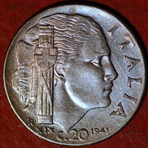 1941 italy centesimi 75 - 1941, km#