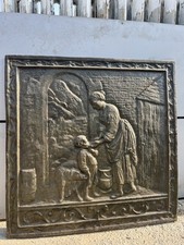 Placca In Ghisa da Camino Donna Con Bambino