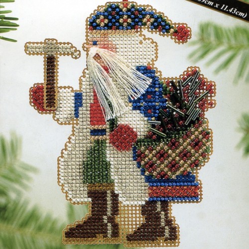 Kit ornamento perline babbo - perline,