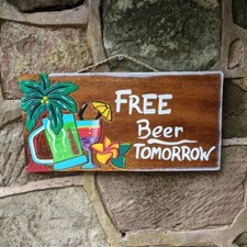 Insegna Bar Legno Omaggio