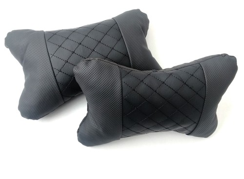 Cuscino eco pelle nera - 2x, per