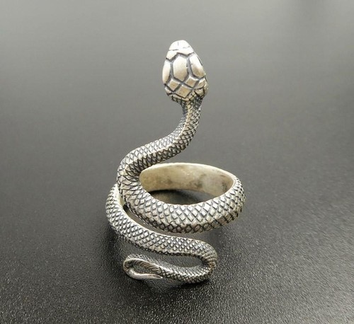 Anello serpente fatto mano - fatto, a