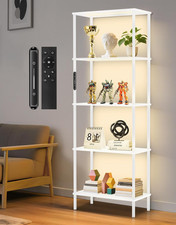 Libreria a 5 Ripiani Con Luce