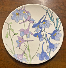 PIATTO CERAMICA - ERNESTINE SALERNO - DECORO FLOREALE - 1950