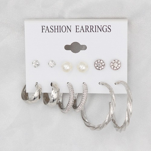 Set orecchini perle argento