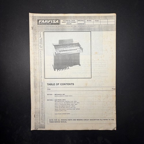 Organo elettronico farfisa - elettronico,