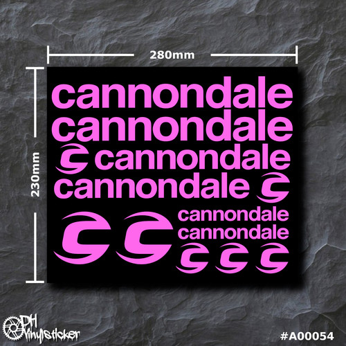 Cannondale sticker rosa set - cannondale, |