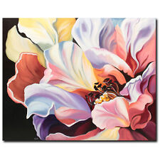 NOVAARTE quadro acrilico fiori pittura astratta arte rose moderno ORIGINALE