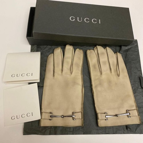 Gucci guanti pelle horsebit - gucci,