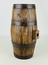 Antica Botticella In Legno E Ferro 32cm Botte Popolare Italiana Del XX Sec.