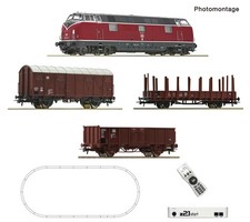 Roco 5110008 H0 DC z21 start set digitale locomotiva diesel BR 221 con treno merci DB digitale