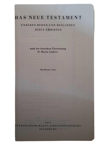 Nuovo testamento martin luther - testamento,