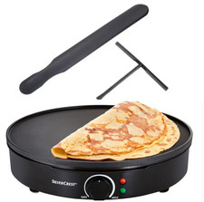 Crepiera 30cm 1200W nuova consegna veloce 🥞✅🆕🔥per frittelle e crepes