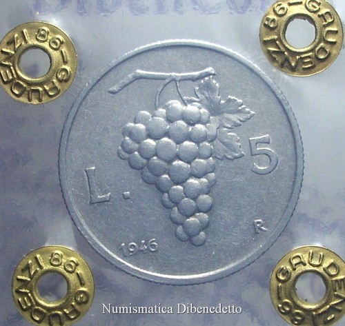 Repubblica italiana 5 lire - repubblica,