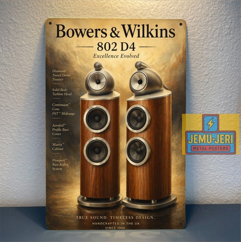 Insegna poster metallo - , bowers