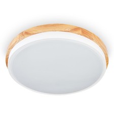 HOFSTEIN Dervio Plafoniera Plafoniera in Metallo/Legno/Plastica Dimmerabile