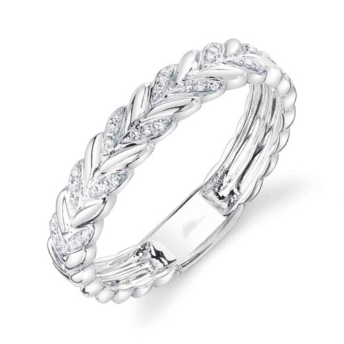 14k oro bianco diamante - bianco, corona
