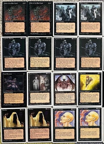Mazzo nero vintage mtg - mazzo,