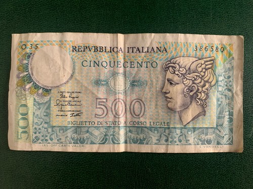 500 lire mercurio banconote - lire,