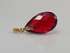 Collana ambra rossa ciondolo