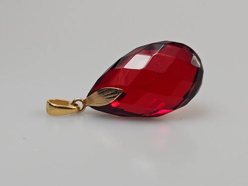 Collana ambra rossa - , ciondolo