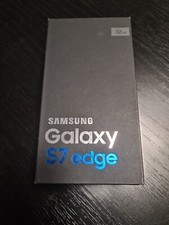 Scatola vuota box usata per smartphone Samsung GALAXY S7 EDGE blu originale