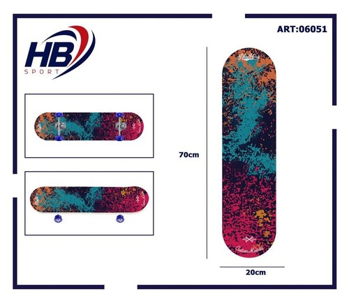 Skateboard skate legno - skateboard,