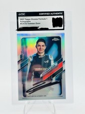 2021 Topps Chrome F1 Esteban Ocon rifrattore automatico #42/89 #CA-EO Alpine Haas