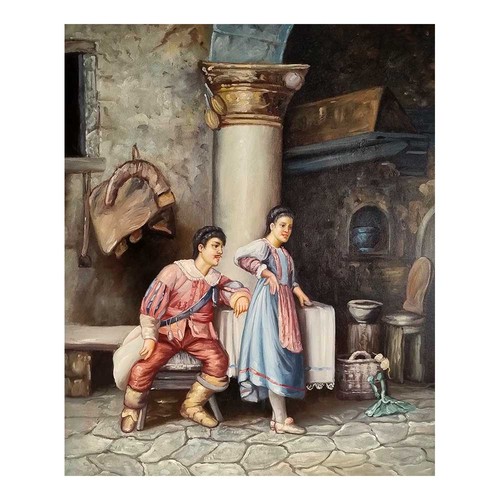 Quadro dipinto mano olio - mano, su