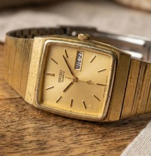 Seiko Quartz Chapado en Oro