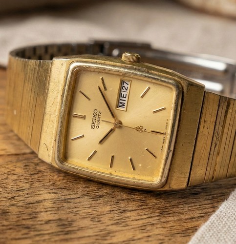 Seiko quartz chapado - seiko, en