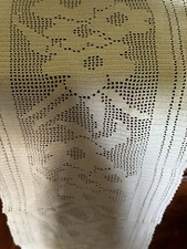 Centro, Runner A Mano Uncinetto + Doppia Frangia 