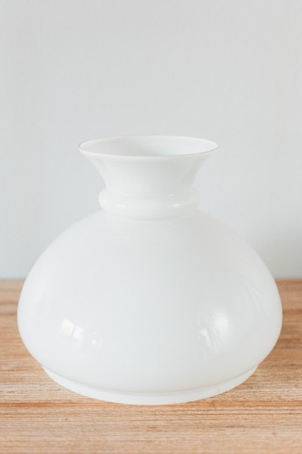 Bel abat jour opaline blanc - abat-jour,