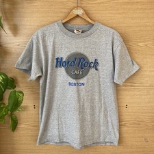T-shirt vintage anni 90 Hard Rock Cafe Boston - media uomo boxy made in USA