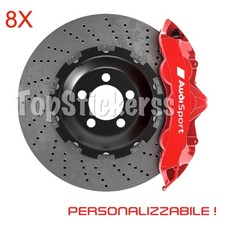 8x Pinze AUDI Adesivi Tuning Stickers Decal Sport TUO TESTO Personalizzabili PRO