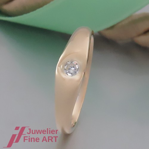 Anello solitario fine con 1 - solitario,
