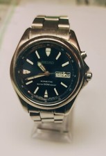 SEIKO KINETIC LUMIBRITE ACCIAIO USATO OTTIME CONDIZIONI 5M43-0C80
