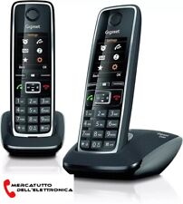 Telefono Cordless Gigaset C560 DUO  Vivavoce, Rubrica, Intercomunicanti, Nero