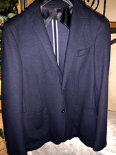 Giacca uomo LIU-JO monopetto, colore blu scuro, 2 bottoni, sfoderata