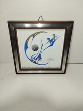 Antonio Cazzamali Piastrella Serigrafata Con Cornice Vintage LEGGI DESCRIZIONE