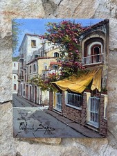 Quadro -Ischia, Lacco Ameno- Ferdinando Sapio dipinto a olio su tela