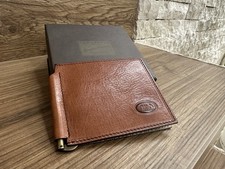 Porta Banconote Wallet The Bridge in pelle marrone . Nuovo Mai Usato
