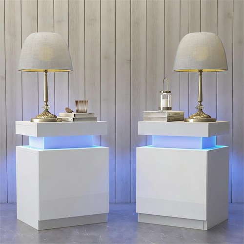 Set comodini moderni bianchi - set,