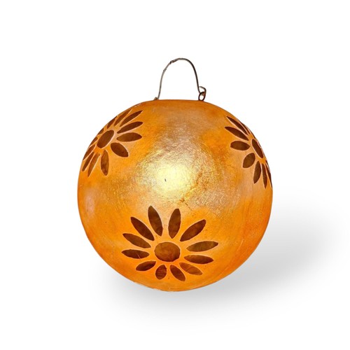 Lampadario etnico arancione
