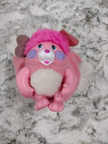 Peluche pupazzo rosa vintage